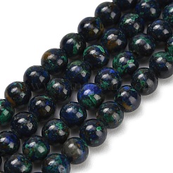 Natural Azurite Beads Strands&nbsp;G-Z110-C05-4mm