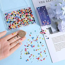 1000pcs 10 Colors Opaque Acrylic Slide Charms&nbsp;OACR-SC0001-37B
