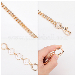 Alloy Curb Chain Bag Handles&nbsp;FIND-WH0120-77B