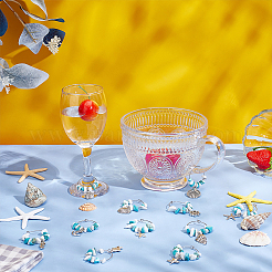 18Pcs 18 Styles 316 Surgical Stainless Steel Wine Glass Charms&nbsp;AJEW-FG00002
