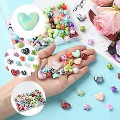120Pcs 3 Styles Imitation Gemstone Acrylic Beads Sets&nbsp;OACR-FS0001-84
