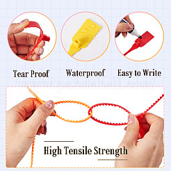 40Pcs 4 Colors Plastic Cable Ties Tags for Clothing Shoes Bags&nbsp;DIY-TA0015-45