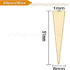 Brass Big Pendants&nbsp;KK-BC0006-23G-NF
