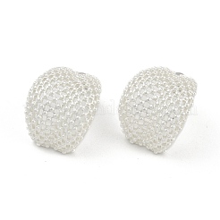 Hollow Camber Brass Stud Earrings&nbsp;EJEW-Q391-21S-02