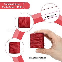 5 Rolls 5 color Nylon Braided Cord&nbsp;NWIR-PH0001-86