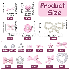 644Pcs Alloy & Acrylic & ABS Plastic Imitation Pearl Cabochons&nbsp;MRMJ-SP0001-13