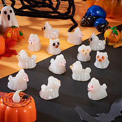 20Pcs Halloween Luminous Opaque Resin Ghost Display Decoration&nbsp;DJEW-TA0001-33