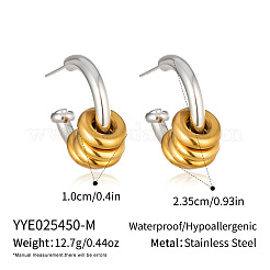 304 Stainless Steel Stud Earrings for Women&nbsp;JZ7724-2