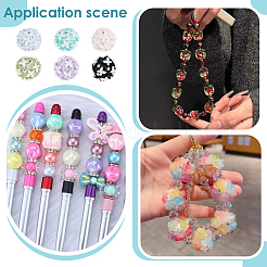 12Pcs 6 Colors Luminous Handmade Polymer Clay Beads&nbsp;CLAY-PH0002-15