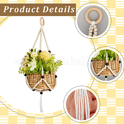 Wooden Plant Rack&nbsp;AJEW-WH20816-032A