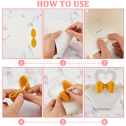 DIY PU Imitation Leather Heart Flower Purse Making Sets&nbsp;PURS-WH20005-04B