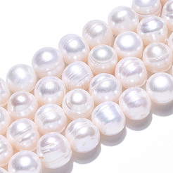 Natural Cultured Freshwater Pearl Beads Strands&nbsp;PEAR-S001-8-9mm-3