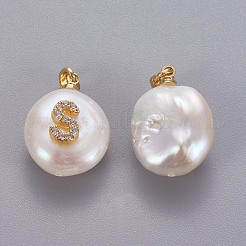 Natural Cultured Freshwater Pearl Pendants&nbsp;KK-L187-A-01S