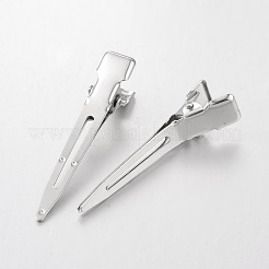 Platinum Plated Jewelry DIY Iron Alligator Hair Clip Findings&nbsp;X-E524Y
