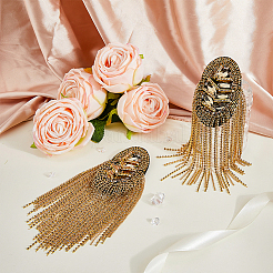 2Pcs Detachable Iron Tassel Epaulettes&nbsp;FIND-FH0005-44G