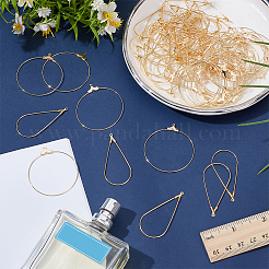 90Pcs 2 Styles Brass Pendants&nbsp;KK-WR0001-62