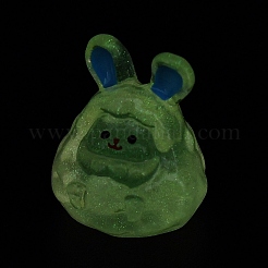Luminous Resin Cute Little Rabbit Ornaments&nbsp;RESI-I054-01A