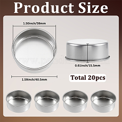 20Pcs Iron Candle Cups&nbsp;AJEW-SP0006-40A
