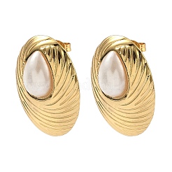 201 Stainless Steel Stud Earrings&nbsp;EJEW-D354-08G-05