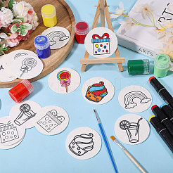 40Pcs 5 Styles Foam Texture Painting Paper&nbsp;DIY-WH0622-590