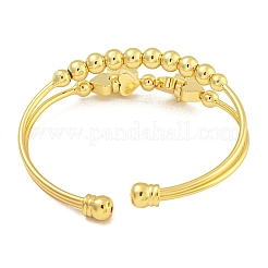 Rack Plating Brass Bangles&nbsp;BJEW-B106-09G