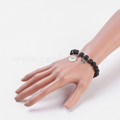 Natural & Synthetic Mixed Stone Stretch Bracelets&nbsp;BJEW-JB03772