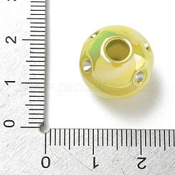 UV Plating Opaque Acrylic European Bead Rhinestone Settings&nbsp;AC-CBA6658-06C