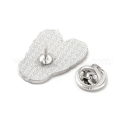 Dog Enamel Pin with Brass Butterfly Clutches&nbsp;JEWB-A006-02E