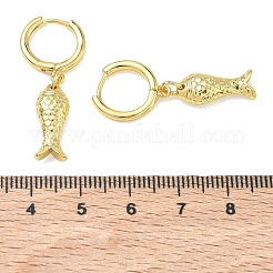 Brass Hoop Dangle Earrings for Women&nbsp;EJEW-A167-16G