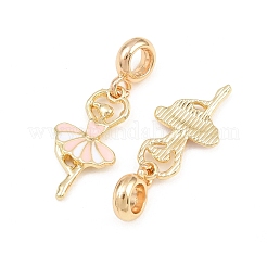 Alloy Enamel European Dangle Charms&nbsp;AL-CBAC2D3-18G