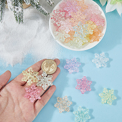 50Pcs Transparent Crackle Acrylic Beads&nbsp;OACR-SP0002-07