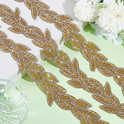 2 Yards Leaf Polyester Lace Trim&nbsp;OCOR-GA0002-43B