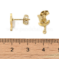 Ion Plating(IP) 304 Stainless Steel Stud Earring Findings&nbsp;STAS-I206-20G