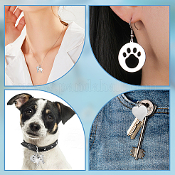 20Pcs 4 Styles 304 Stainless Steel Pendants&nbsp;STAS-AR0002-61P