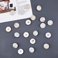 20Pcs 2 Colors 1-Hole ABS Plastic Shank Buttons&nbsp;BUTT-HY0001-06