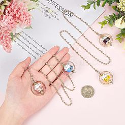 2Pcs 2 Colors Alloy Pendant Decorations&nbsp;HJEW-OC0001-06