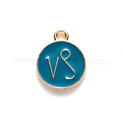 Alloy Enamel Pendants&nbsp;X-ENAM-S124-01B-05E