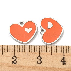 304 Stainless Steel Enamel Charms&nbsp;STAS-L022-163P