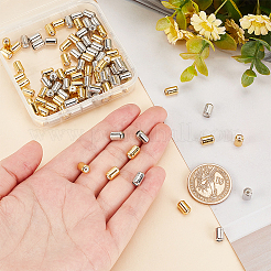 100pcs 2 colors Brass Beads&nbsp;KK-PH0004-14