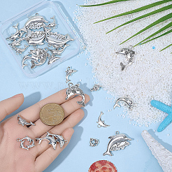 40Pcs 10 Styles Tibetan Style Alloy Pendants&nbsp;FIND-BM0001-08
