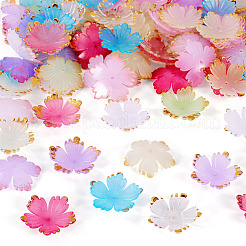 120Pcs 8 Colors Acrylic Bead Caps&nbsp;MACR-TA0002-59