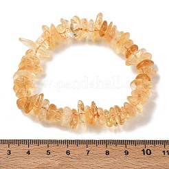 Heated Natural Citrine Beaded Stretch Bracelets&nbsp;GG-CBADCD7-02