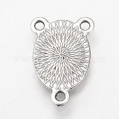 Tibetan Style Alloy Cabochon Connector Settings&nbsp;TIBE-T006-8x10-AS-LF