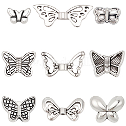 90Pcs 9 Styles Tibetan Style Alloy Beads&nbsp;TIBEB-PA0001-15