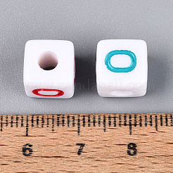 Opaque Acrylic European Large Hole Beads&nbsp;SACR-N020-01A-01
