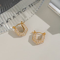 304 Stainless Steel U-Shaped Hoop Earrings&nbsp;DB0616