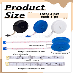 4Pcs 4 Colors PVC Soft Tape Measures&nbsp;TOOL-LP0001-39