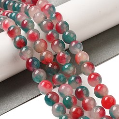Natural Dyed White Jade Beads Strands&nbsp;G-M402-C04-24