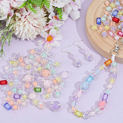 420Pcs 9 Styles Transparent Acrylic Beads&nbsp;TACR-PA0001-33