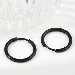 202 Stainless Steel Huggie Hoop Earrings&nbsp;EJEW-F111A-19mm-EB